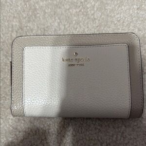 Kate Spade Cream and Tan Leather Wallet